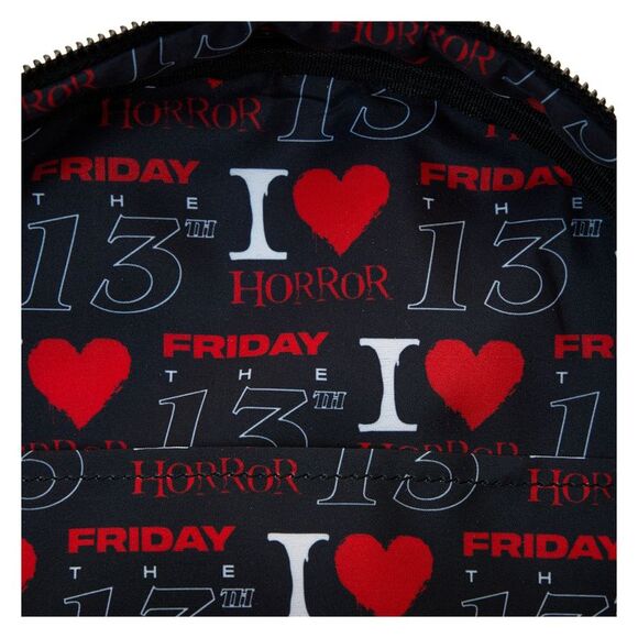 Friday The 13th I Heart Horror Mini Backpack - Picture 7 of 7